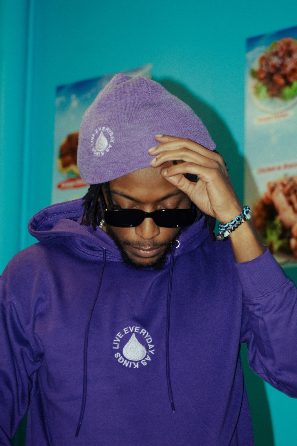 “WATERMARK” LAVENDER PURPLE HOODIE